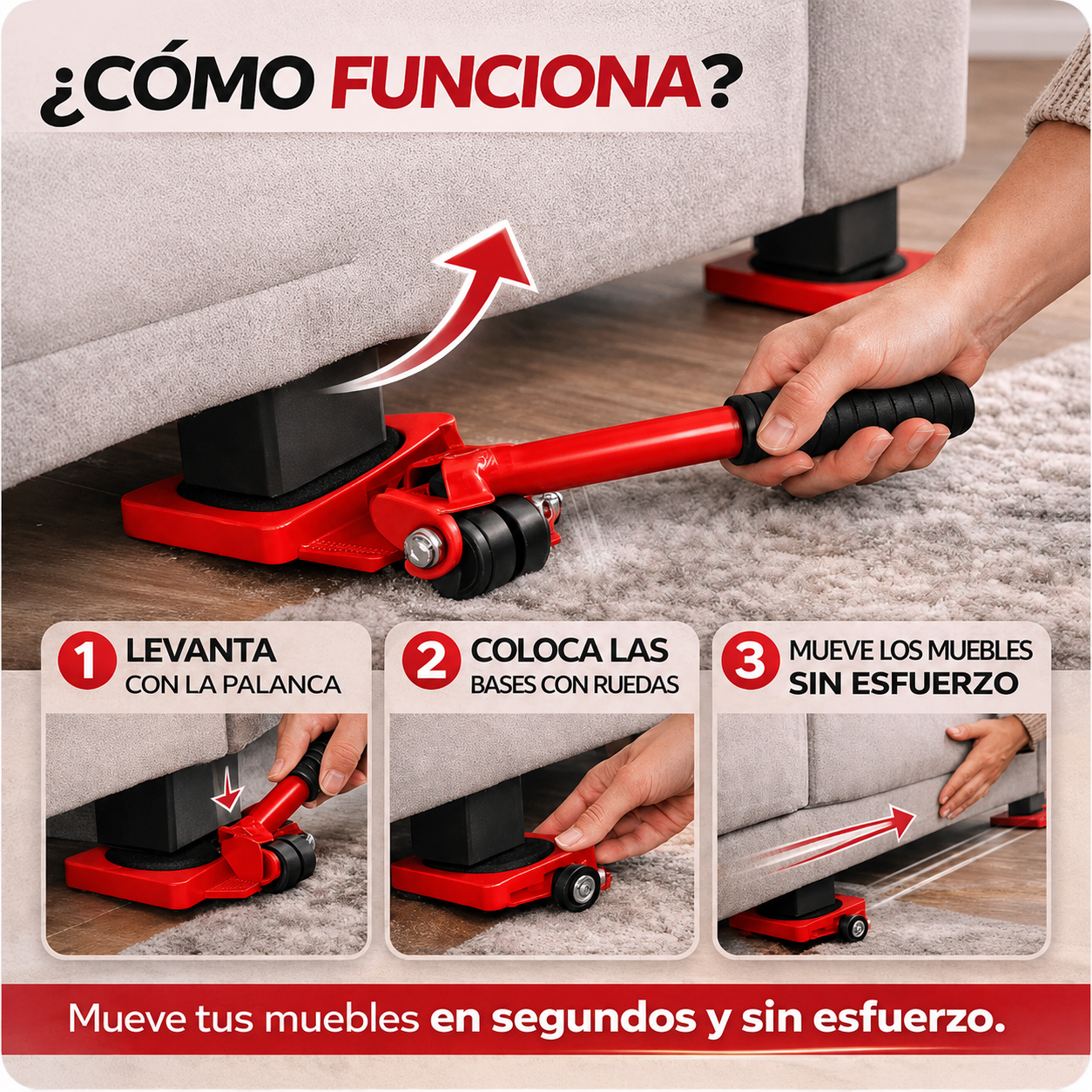 🛋️ Kit MueveFácil Pro™ - Mueve muebles sin esfuerzo ni ayuda