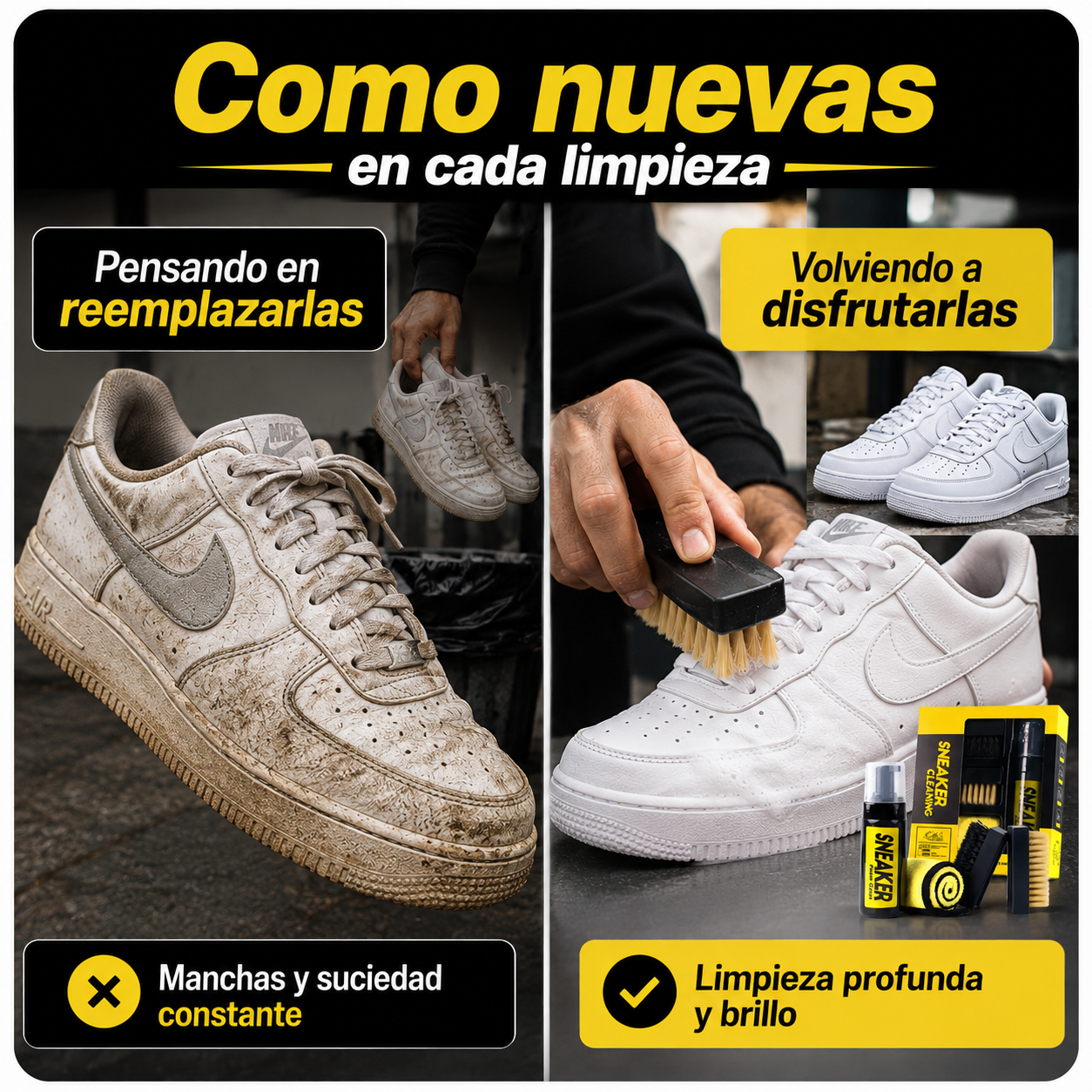 👟 SneakCare™ – Dales una Nueva Vida - Kit de Limpieza Premium Zapatillas