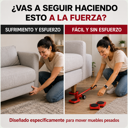 🛋️ Kit MueveFácil Pro™ - Mueve muebles sin esfuerzo ni ayuda