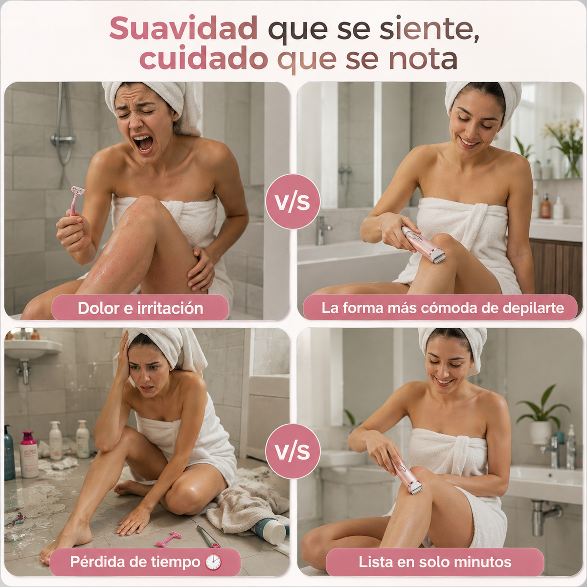 ✨ SilkTrim™ – Rasuradora Femenina Inteligente - La Forma Más Rápida Y Suave De Depilarte.