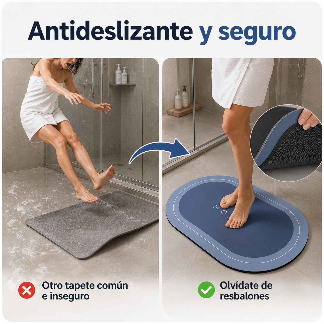🚿 DryStep Home - Tapete Absorbente de Secado Rápido para Ducha