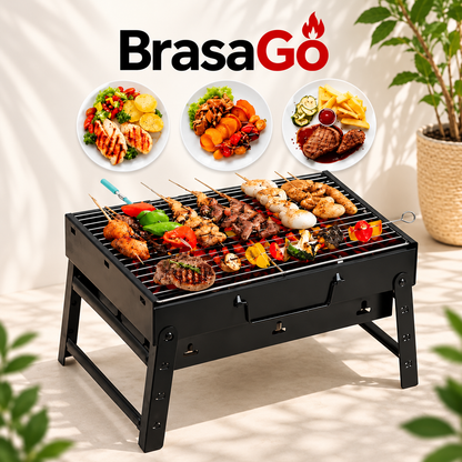 BrasaGo™ | La Parrilla Portátil que Va Contigo
