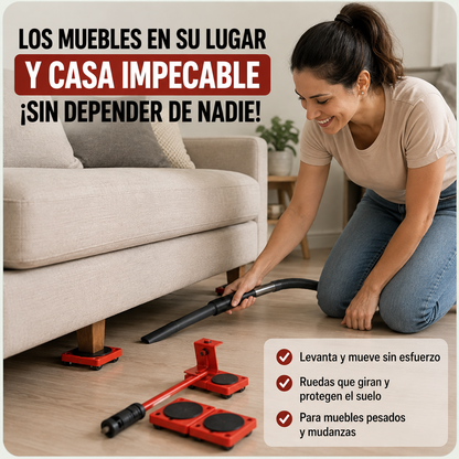 🛋️ Kit MueveFácil Pro™ - Mueve muebles sin esfuerzo ni ayuda