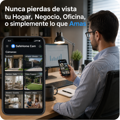 🎥 SafeHome Cam - Cámara De Seguridad HD WIFI Inteligente Para El Hogar