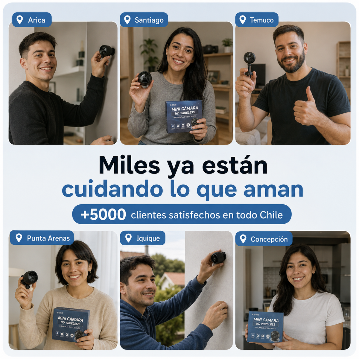 🎥 SafeHome Cam - Cámara De Seguridad HD WIFI Inteligente Para El Hogar