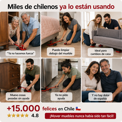 🛋️ Kit MueveFácil Pro™ - Mueve muebles sin esfuerzo ni ayuda