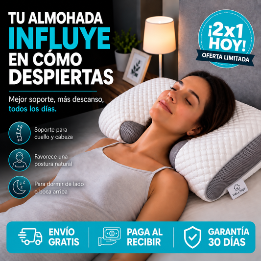 2x1 Almohada Cervical Ergonómica™ - Despierta realmente descansado