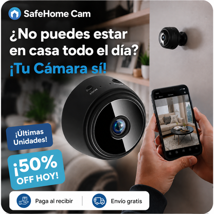 🎥 SafeHome Cam - Cámara De Seguridad HD WIFI Inteligente Para El Hogar