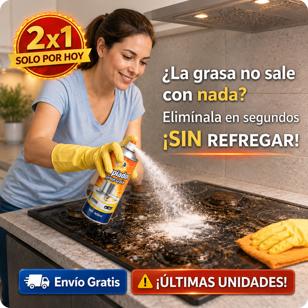 2X1 Oven Cleaner - Elimina Grasa Pegada Enseguida