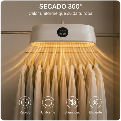 EcoDry Portátil - Ropa Seca en Minutos Sin Estrés ni Ruidos